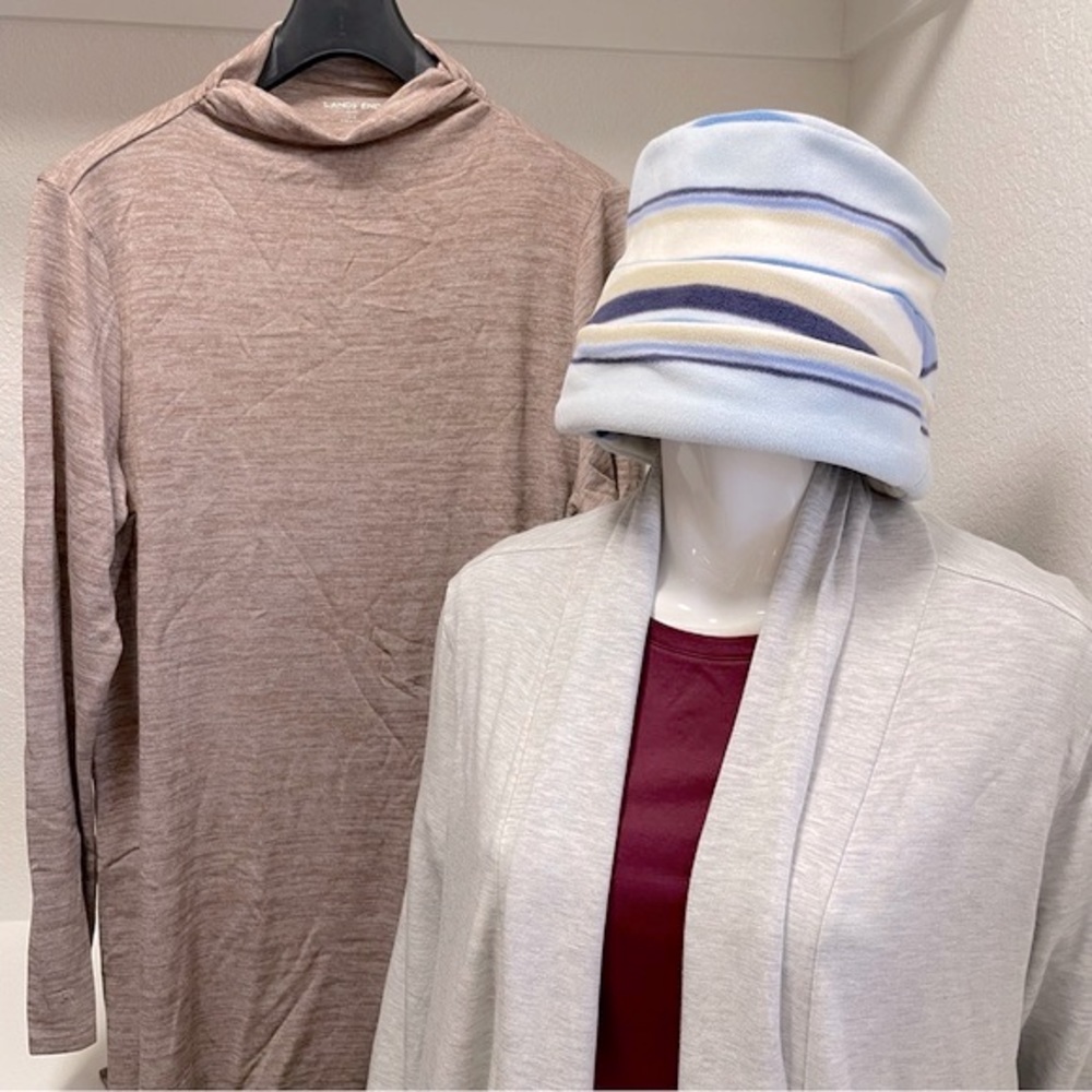 Lands’ End Cozy Top Half BUNDLE Offer Sz L/T